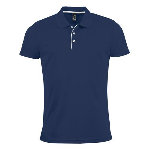 POLO PERSONNALISABLE HOMME MARINE MULTITECH PES