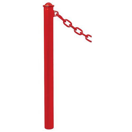 POTELET PROVINCE Ø76 MM CHAINES 1 ANNEAU AGORA ROUGE 3020 - PROCITY