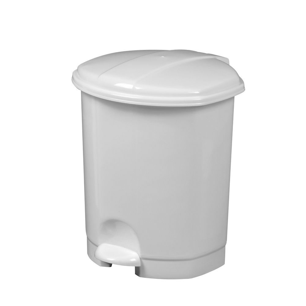 POUBELLE A PEDALE PRIMA - 5 LITRES - BLANC
