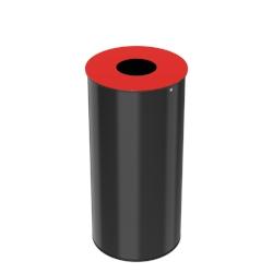 Rossignol - Poubelle de tri ouverture calibrée 50L NEOTRI - rouge - rouge métal 52302_0