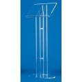 Pupitre lutrin en Altuglas cristal - Hauteur ajustable 90 à 110 cm - Format A3 - 16 kg_0