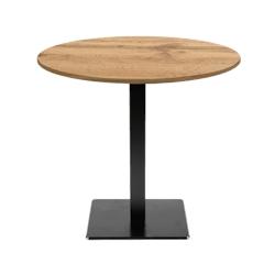 Restootab - Table Ø70cm - modèle Milan chene armor - marron TB-MIL-R70M-CH.ARM_0