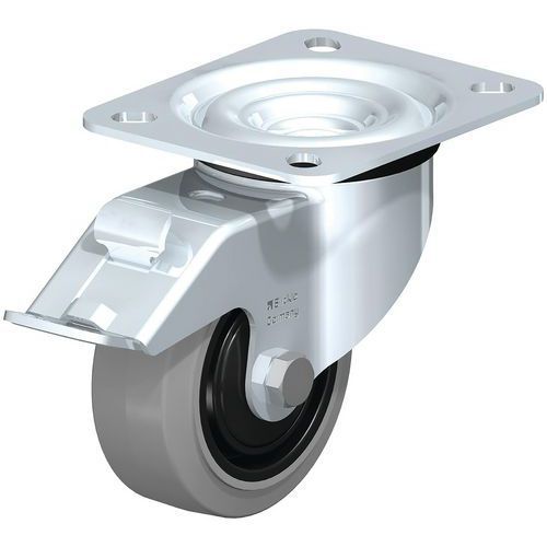 ROUE FORTES CHARGES À BANDAGE CAOUTCHOUC LE-POEV 80K-FI-SG - BLICKLE