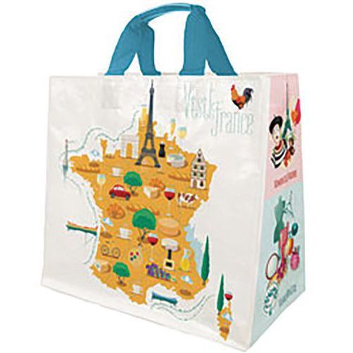SAC CABAS EN POLYPROPYLÈNE TISSÉ À ANSE SOUPLE