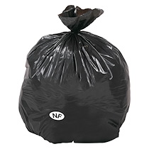 Sac poubelle 110 litres, Haute résistance, Opaque, Noir (x200) - Sa