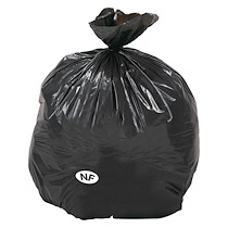SAC POUBELLE 130 LITRES NF GRIS - COLIS DE 200