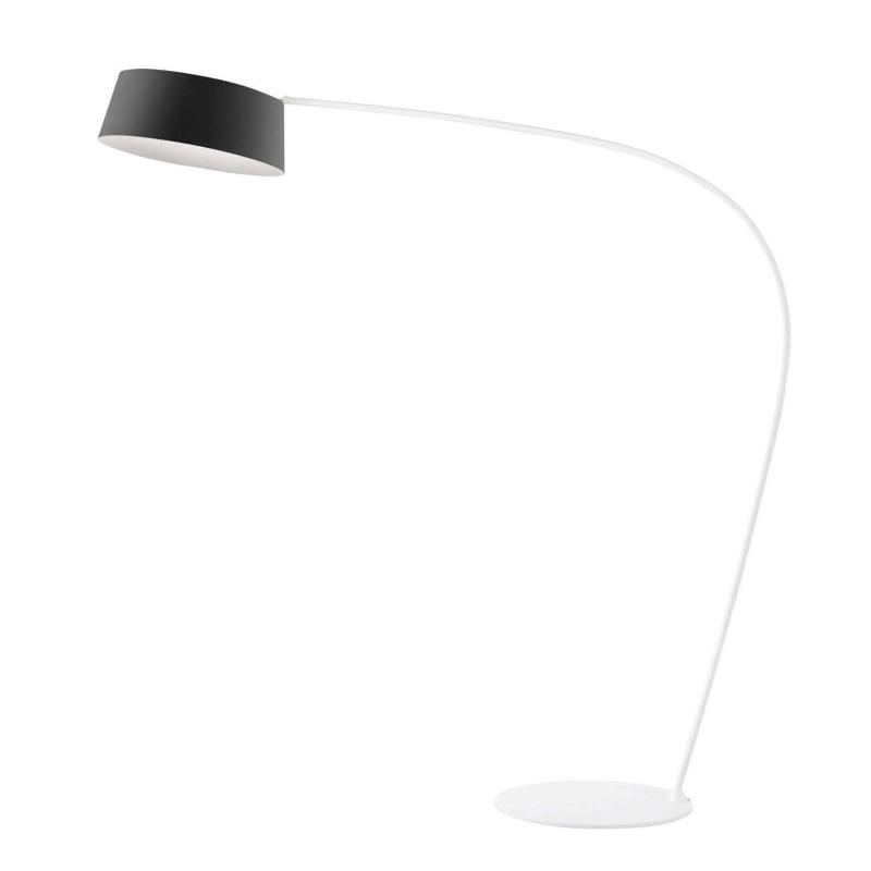 STILNOVO OXYGEN FL1 LAMPADAIRE ARQUÉ LED, NOIR