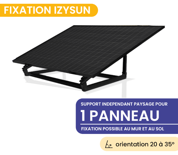 Support au sol ou mur paysage IZYSUN - Ref. MFISFIXFRSP - Inclinaison saisonnière de 20 à 35 degrés_0