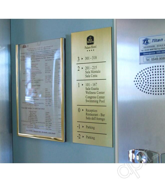 Support pour menu en aluminium et plexiglas - Gabri_0