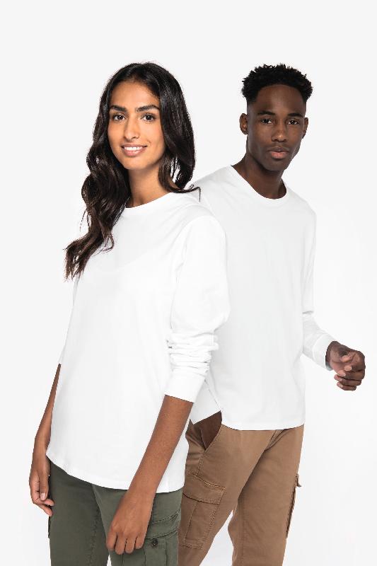 T-shirt écoresponsable manches longues unisexe - Réf: NS333 - 100% coton biologique - Native Spirit - 180 g/m²_0