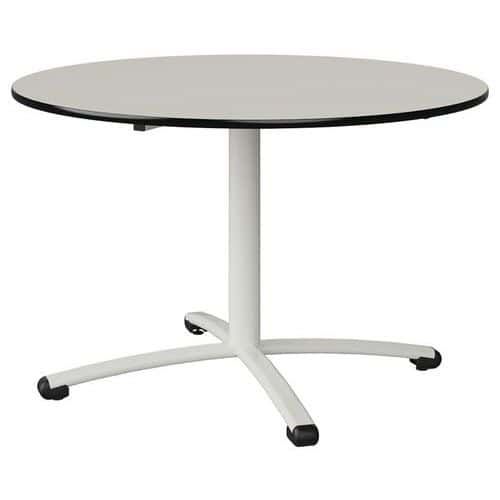 TABLE MALIBU Ø 120 T6 PC ST ANTIB BLC SEL W911/NOIR BLC 9016