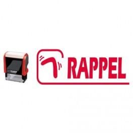 TRODAT X-PRINT RAPPEL 4912 ROUGE CLIMATIQUEMENT NEUTRE + PICTO ET MESSAGE - ENCRAGE ROUGE