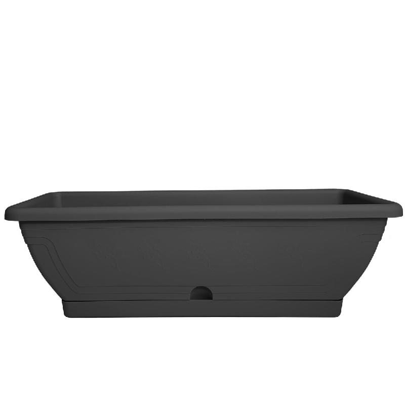 Veca Jardinière de balcon Venise avec récupérateur d'eau 60 cm anthracite - gris 8006839022529_0