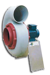 Ventilateur centrifuge plastique - construction en polypropylène alimentaire - résistant jusqu'à 100°C_0