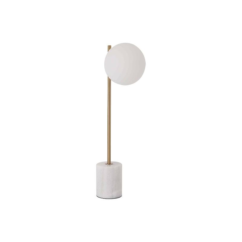 VIOKEF LAMPE DE TABLE SILVANA, BLANC/DORÉ