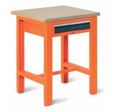 Établi léger Techno 62 - ETLG07MB/X - longueur 725 mm - plateau bois multiplis - charge 300 kg_0
