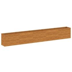 Helloshop26 - Jardinière bac lit surélevé plantes fleurs terrasse jardin de jardin 482 x 50 x 69 cm acier corten marron 02_0039456 - 3000218494025_0