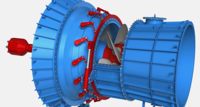 Kaplan - turbines hydro-électrique - hpp - chutes nettes de 1.5 m à 45 m_0