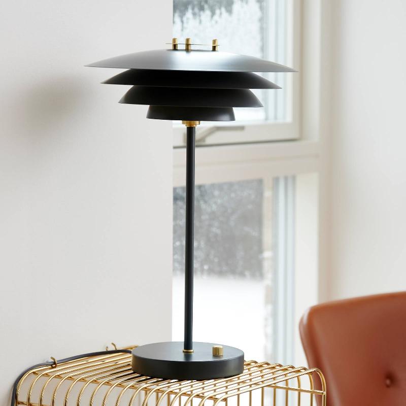 NORDLUX LAMPE À POSER BRETAGNE, MULTICOUCHE, NOIRE