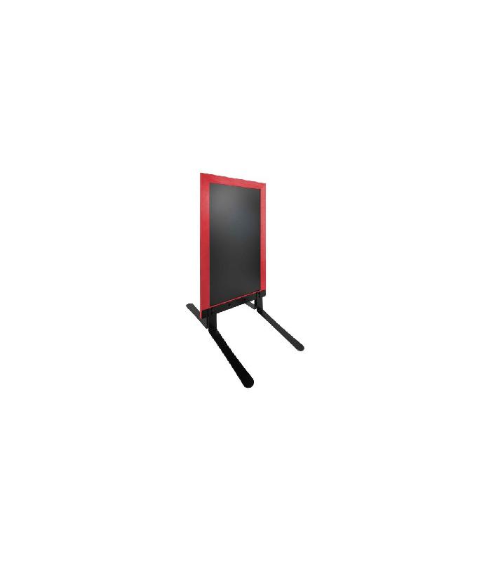 Panneau trottoir cadre bois sur piétement noir effet ressorts - 124 x 63,5 cm - Référence : PFN733RV_0