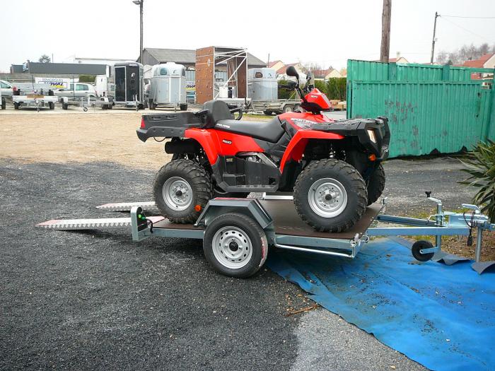 Remorque pour le transport d'un quad - erde - ch 751_0