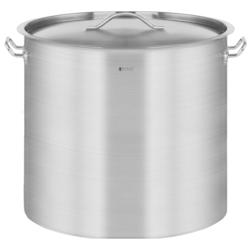 Royal Catering - Royal Catering Casserole Induction Fond Rapporté Sandwich Triple (12 L, Ø 25 cm, Avec Couvercle, Inox Aluminium, Poignées Cool - 4_0