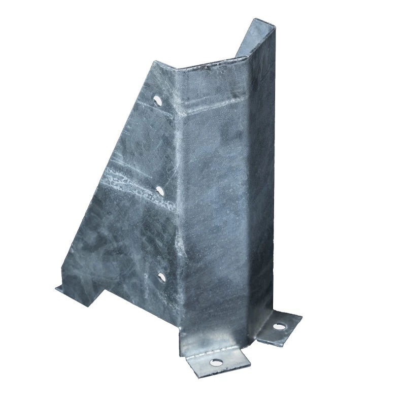 Sabot de protection galvanisé - Hauteur 400 mm - Utilisation intérieure et extérieure - Acier robuste 4 mm_0
