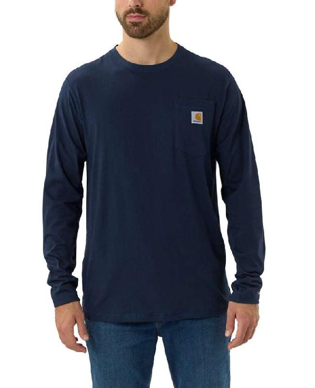 T-shirt Force Flex Manches longues Bleu Homme - Tailles : XL_0