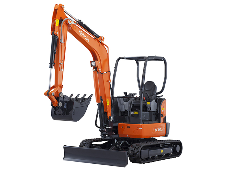 Mini-pelle compacte U36-4 - Kubota - 3,5 tonnes avec cabine spacieuse et luxueuse_0