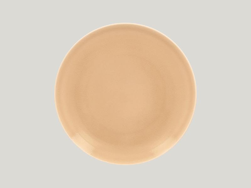 ASSIETTE COUPE PLATE ROND BEIGE PORCELAINE Ø 27 CM VINTAGE RAK