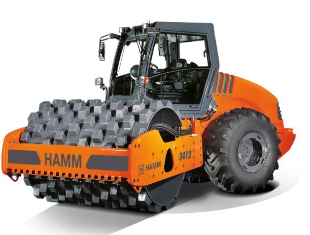 3412 HT P H180 - Compacteur monocylindre à pieds dameurs HAMM - Poids 12300 kg_0