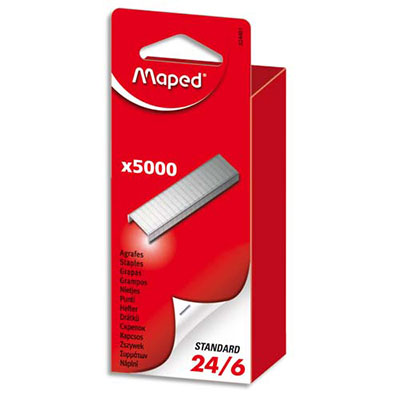 AGRAFES MAPED 24/6 - BOÎTE DE 5 000