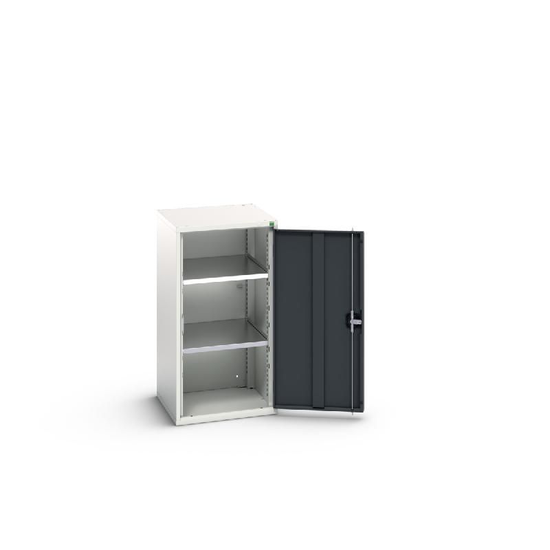 Armoire d'atelier à porte Verso - 2 tablettes réglables - Réf : 16926059_0