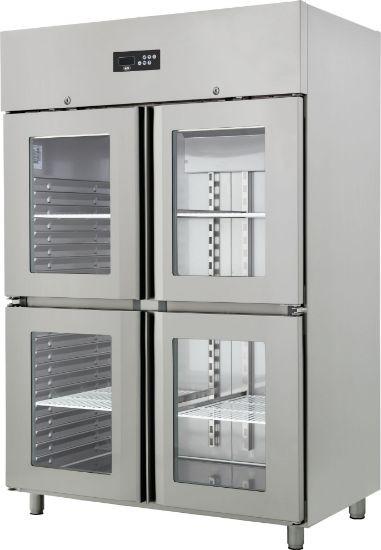 Armoire réfrigérée emboutie gn 2/1 - positive - 4 demi-portes vitrées (OZ1400P-4PV) AFI collin-lucy_0