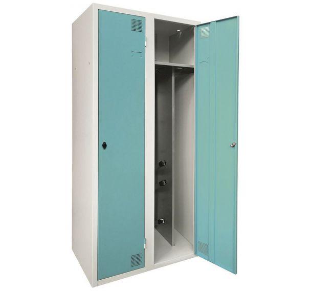 ARMOIRE SÉCHANTE IS 2 COLONNES À MORAILLON VERT CLAIR - MANUTAN COLLECTIVITÉS