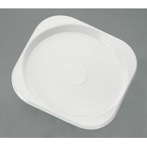 ASSIETTE JETABLE PLASTIQUE Ø 19 CM PLATE PLASTIQUE BLANCHE - LOT DE 100