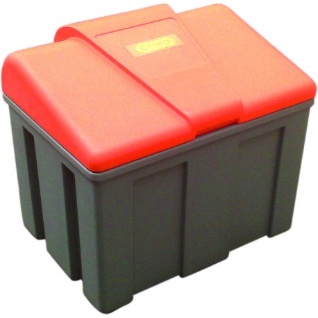 Bac à sel ou sable compact et économique avec couvercle - CEMO - 65 x 50 x 57 cm - 110 litres_0