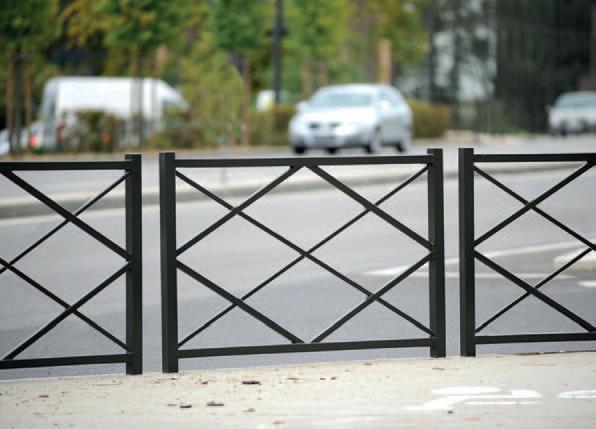 Barrière Losange - Acier peint sur zinc RAL - H 1206 x 1500 mm - Emrodis_0