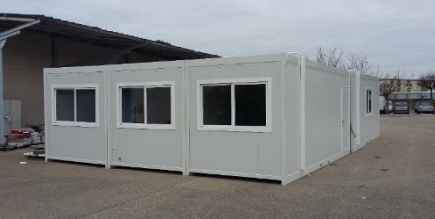 Bâtiment modulaire 20 pieds bulle de vente -Structure galvanisée juxtaposable, superposable R+2 - BTS OSR 15_1