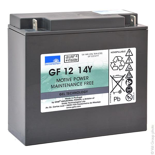 Batterie traction Sonnenschein GF-Y GF12014YF - 12V 15Ah - M5-M - Gamme Dryfit A500C_0