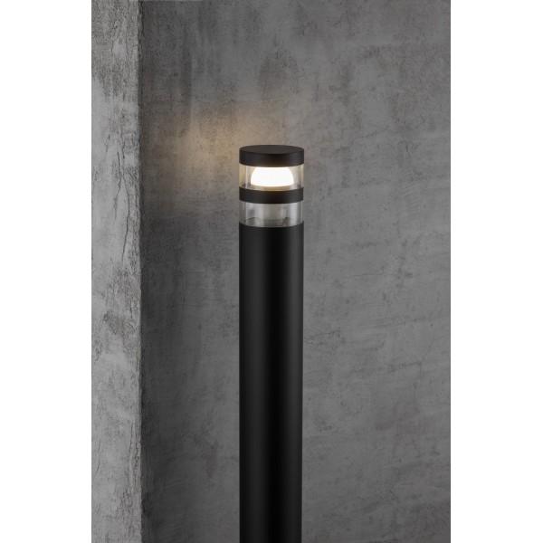BIRK POTELET ALUMINIUM-PLASTIQUE NOIR E27 - NORDLUX 45518003