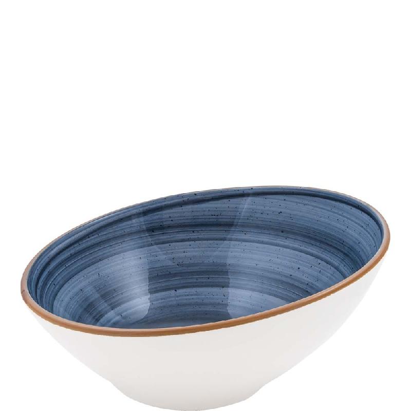 BOL OVALE BONNA PREMIUM PORCELAIN AURA DUSK VANTA, 18 CM, BLEU