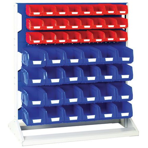 BOTT 1 RACK DOUBLE FACE 48 BACS ROUGES ET 48 BACS BLEUS - BOTT