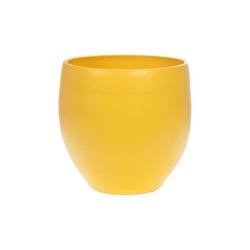 Cache pot Esna 35 x 34 cm jaune -  Rond Terre Cuite Amadeus 35x34 cm - jaune faïence 3520071964331_0
