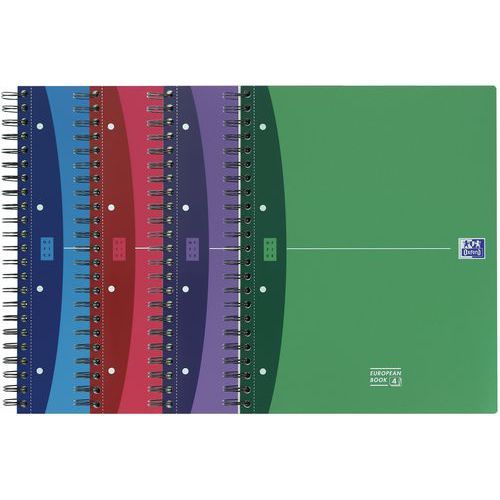 CAHIER EUROPEANBOOK SPIRALE 245X298 240P 90G QUADRILLÉ 5/5 - OXFORD
