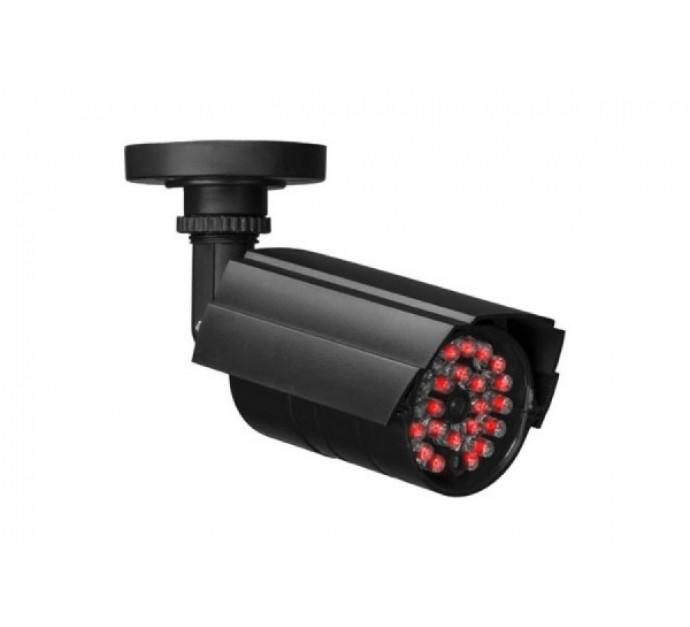 Caméra tube factice avec IR d'extérieur - LED rouge clignotante et kit de fixation inclus_0