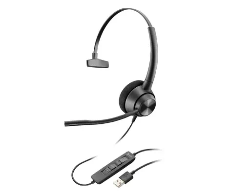 Casque à  oreille simple (monaural) Poly EncorePro 310 USB-A TAA_0