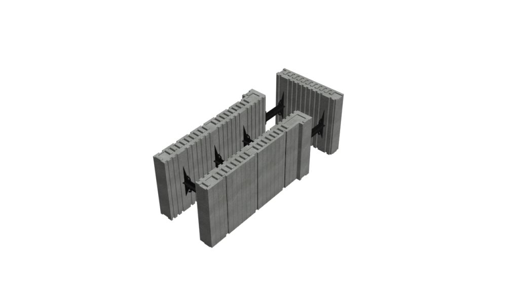 Coffrage isolant angle T-court - Reverbloc - épaisseur 28cm - R = 3.56_0