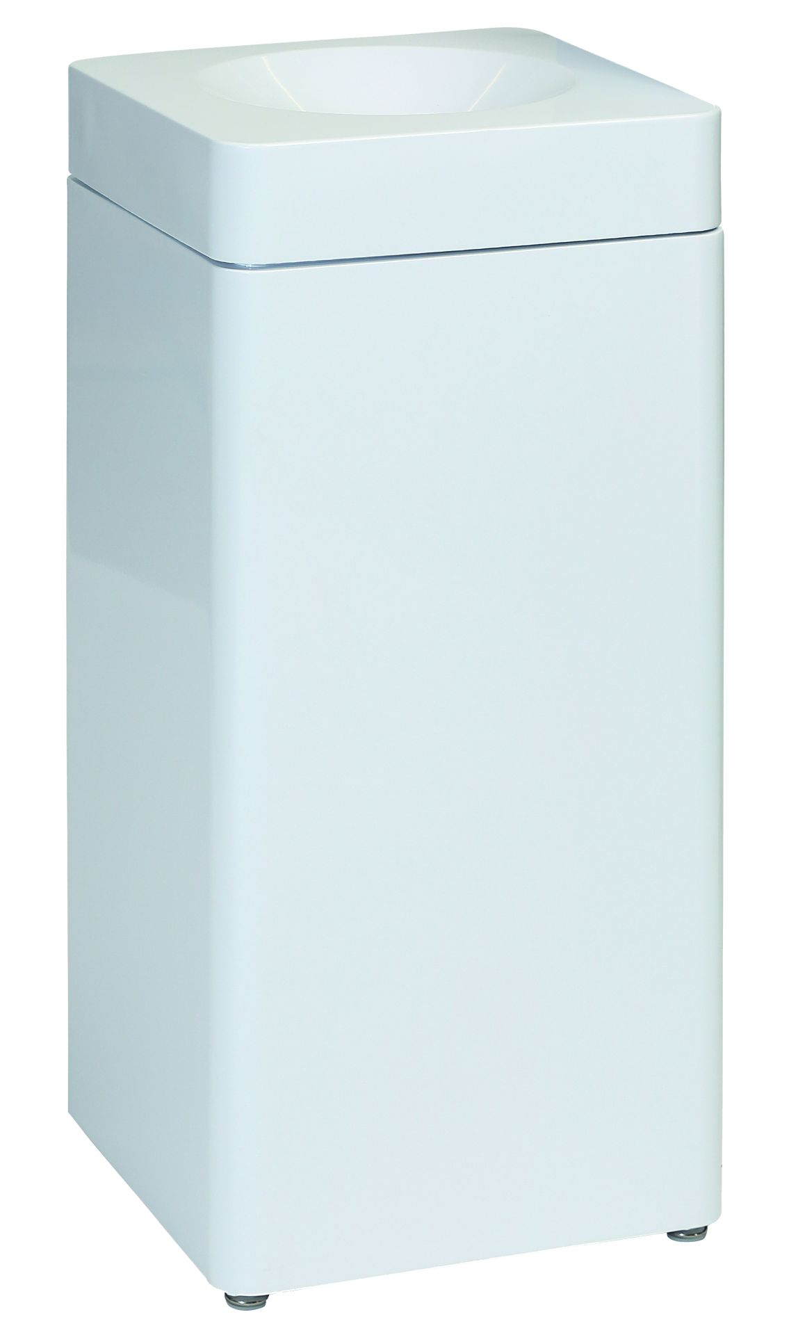 Collecteur modulaire anti-feu 51L blanc laqué - acier galvanisé - compatible tri sélectif TÜV_0