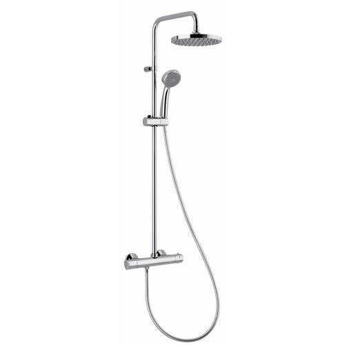 COLONNE DE DOUCHE THERMOSTATIQUE - POMMEAU ROND 200 MM SIMILAIRE